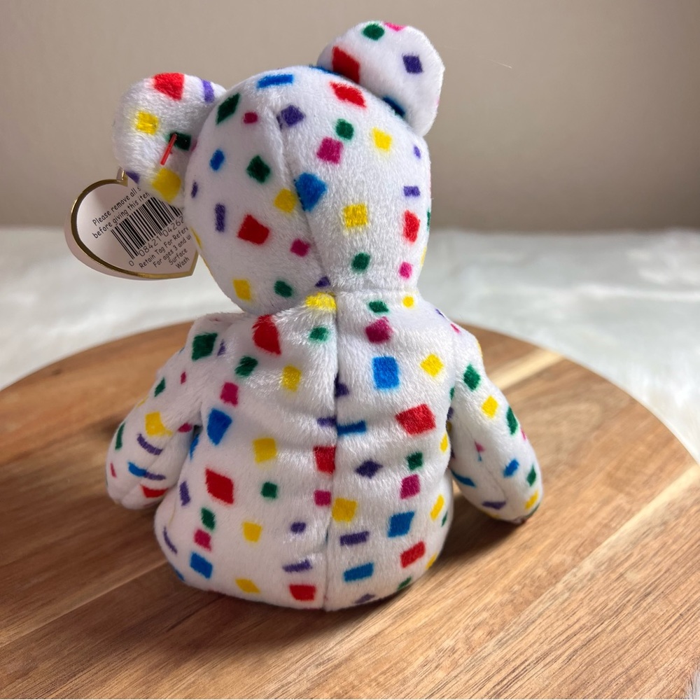 Vintage TY 2K Confetti Beanie Baby - Picture 3 of 11